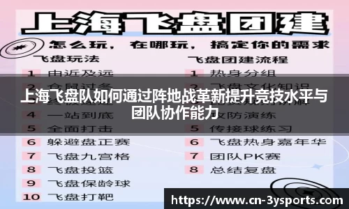 上海飞盘队如何通过阵地战革新提升竞技水平与团队协作能力